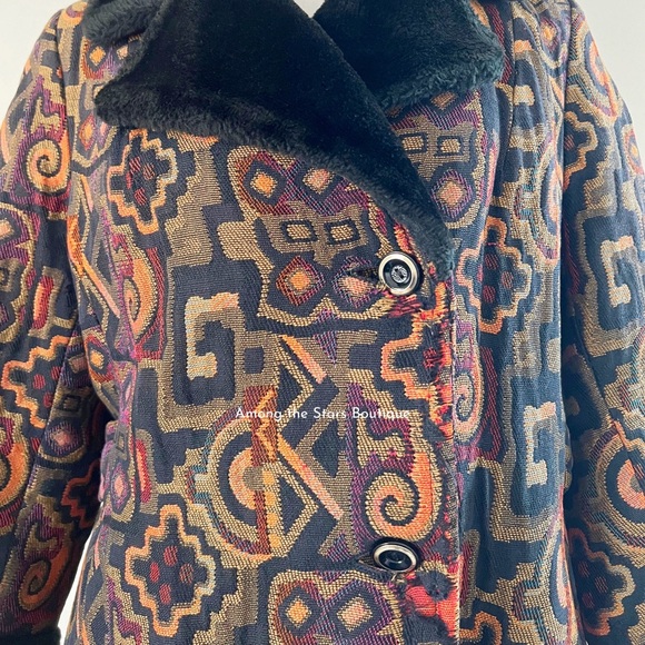 Exceptionally Rare 70s Vintage Tapestry Coat ASO Phoebe Buffay in Friends - Picture 8 of 14